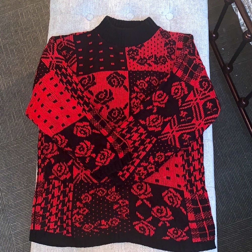 Vintage 1980s Separate Issue Knit Sweater- Medium